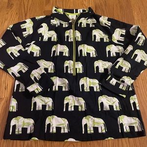 Crown and Ivy navy elephant pullover
